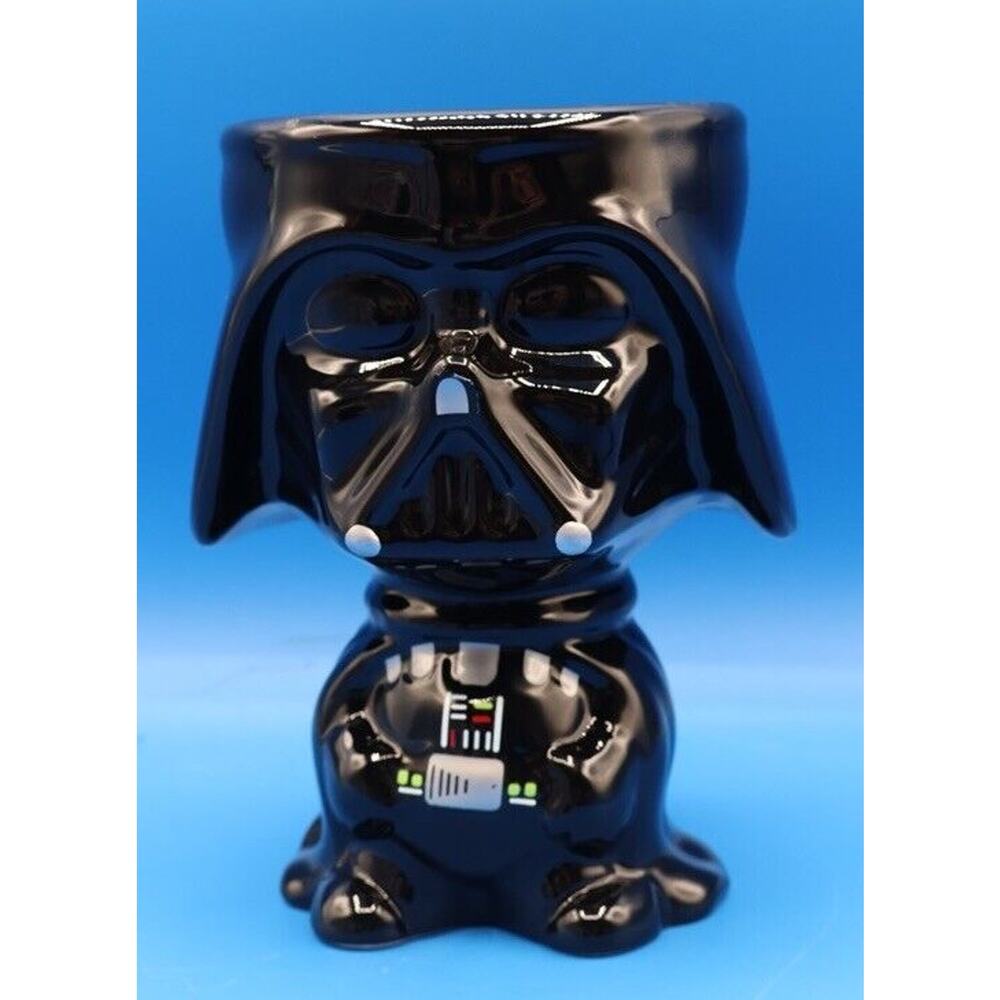 Star Wars Darth Vader Ceramic Sculpted Mug Galerie Glossy Black Planter 5.5"